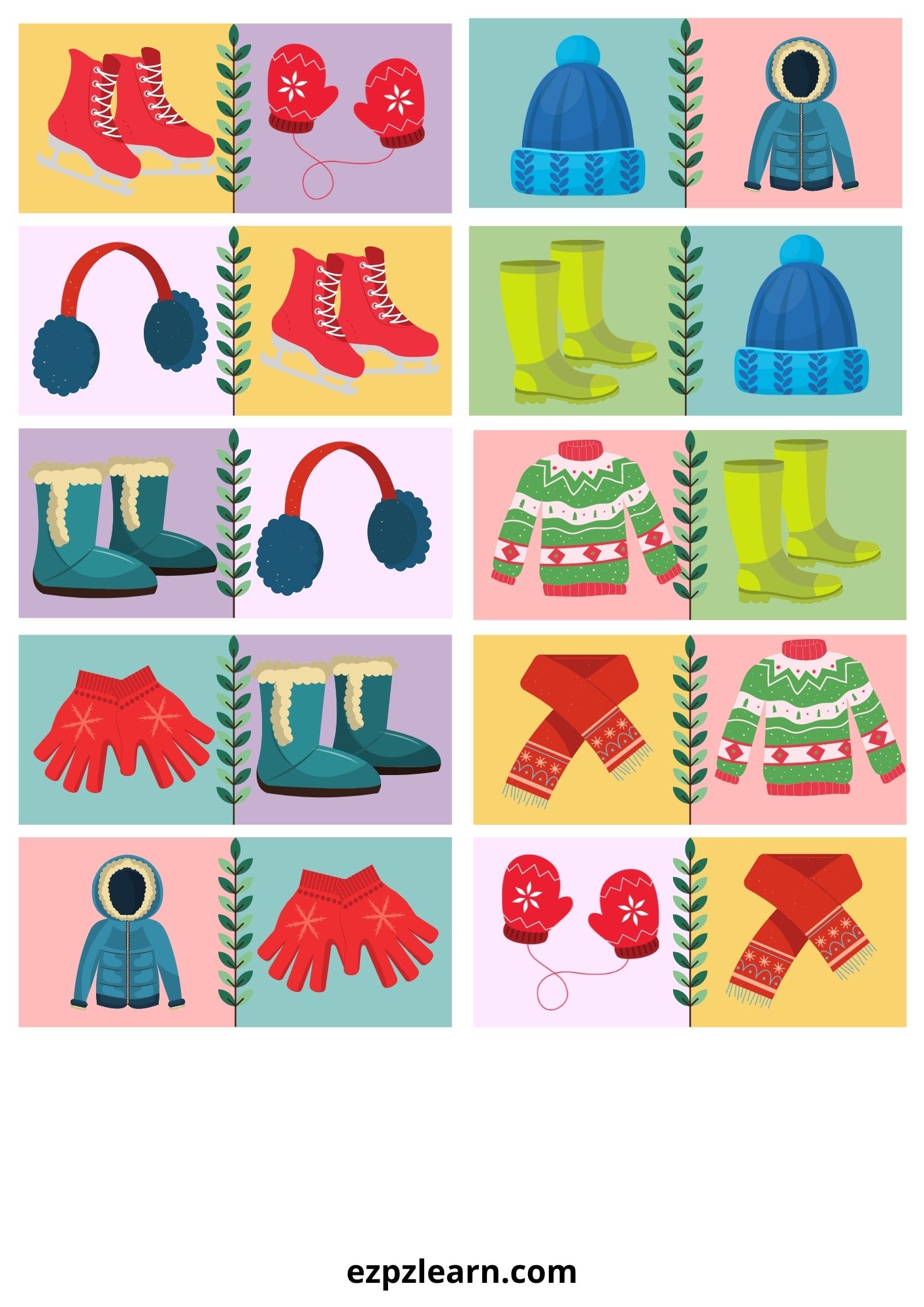 Clothes Winter Dominoes Game With Images